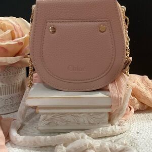 Chloe GWP Mini  Crossbody Bag in Dusty Pink